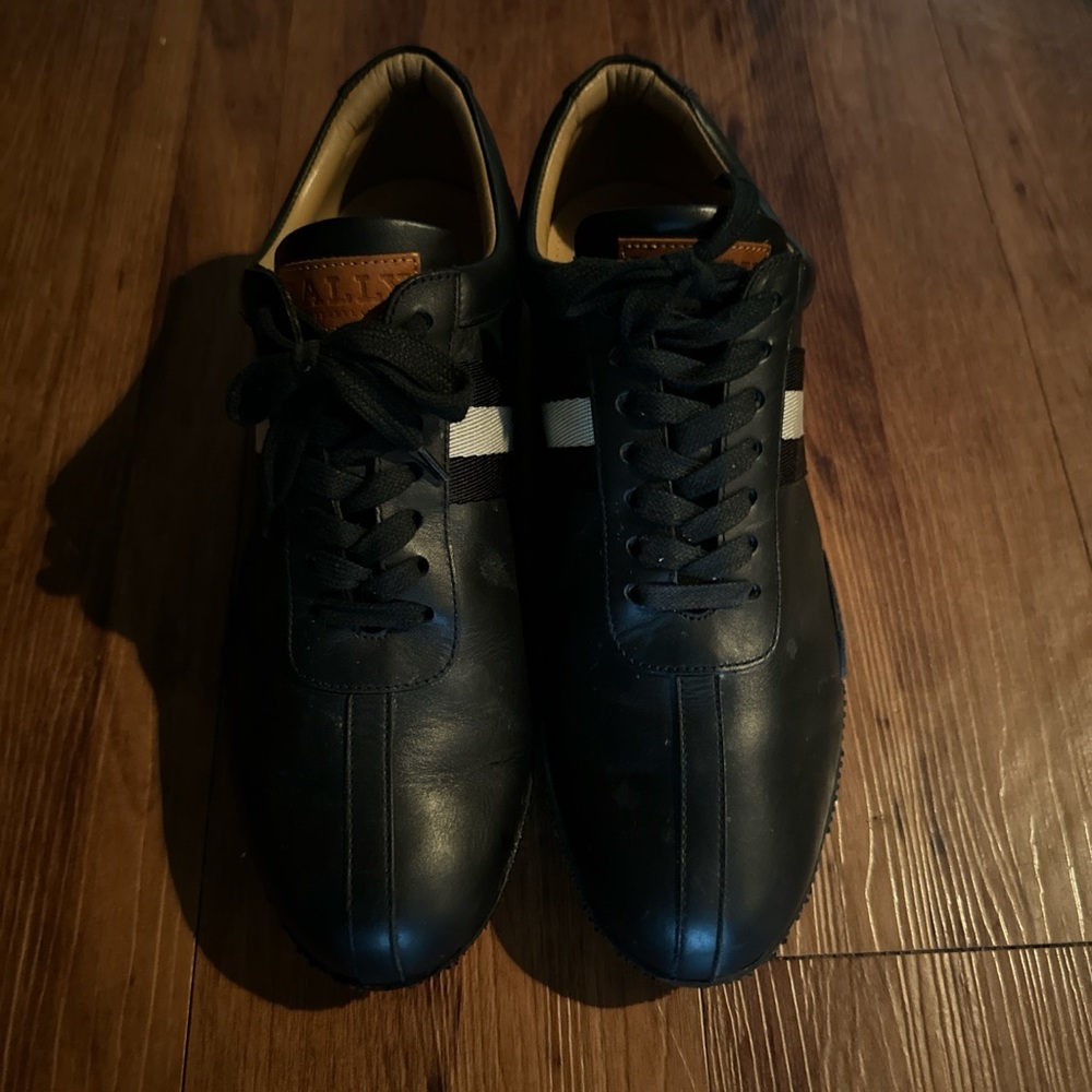 Bally Black Leather Men's Shoes